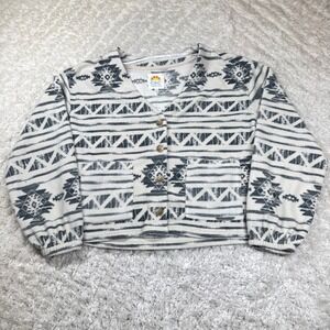 C&C California Womens Fleece Medium Aztec Print Cozy Comfy Outdoors Heritage
